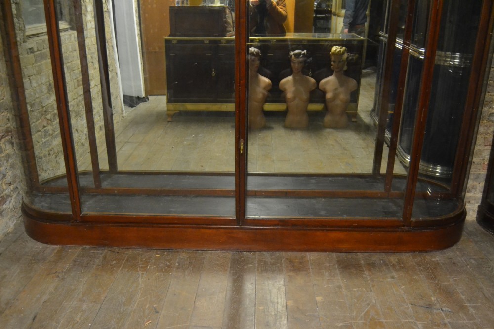 Victorian Mahogany Jeweller's Bow Display Cabinet View IV