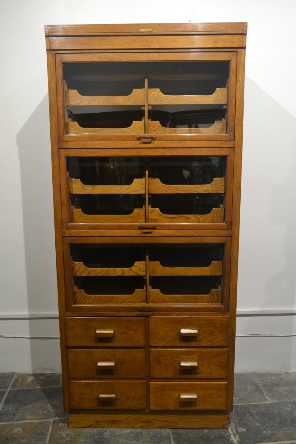 1930s Flip Up Haberdashery Cabinet