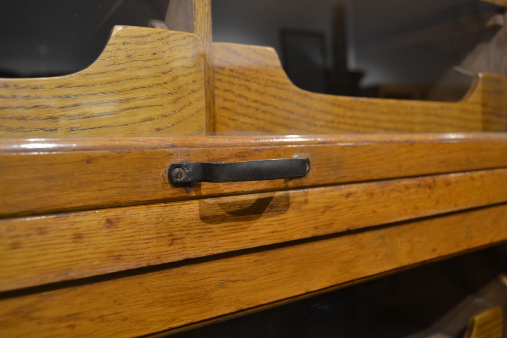 1930s Flip Up Haberdashery Cabinet View V