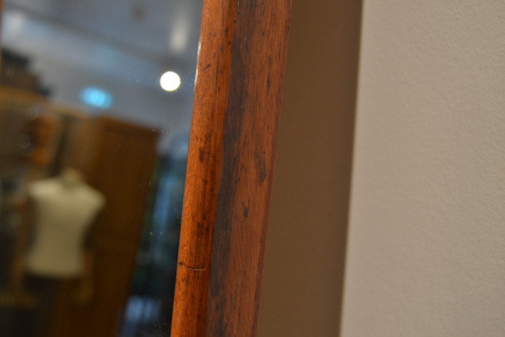 Victorian Mercury Mirror in Mahogany Frame View III