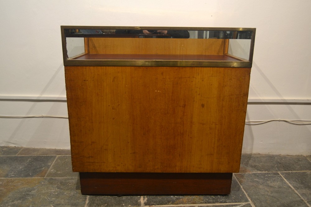 1930s Bronze Framed Jeweller's Cabinet