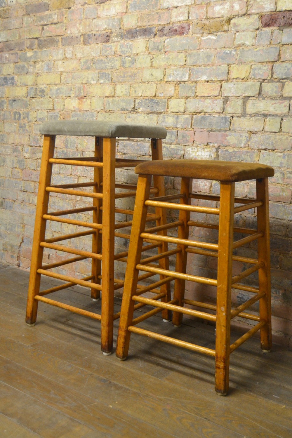 Two Vintage 1930s Gym Horses View III