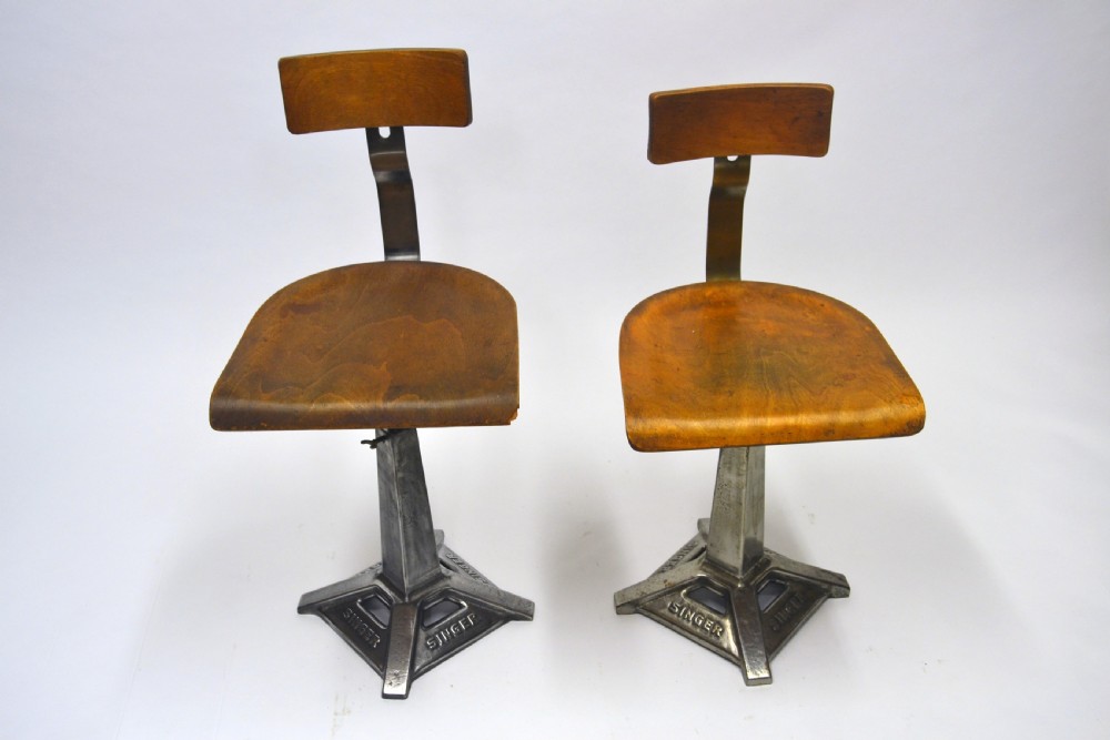1930S Singer Sewing Machine Chairs View II