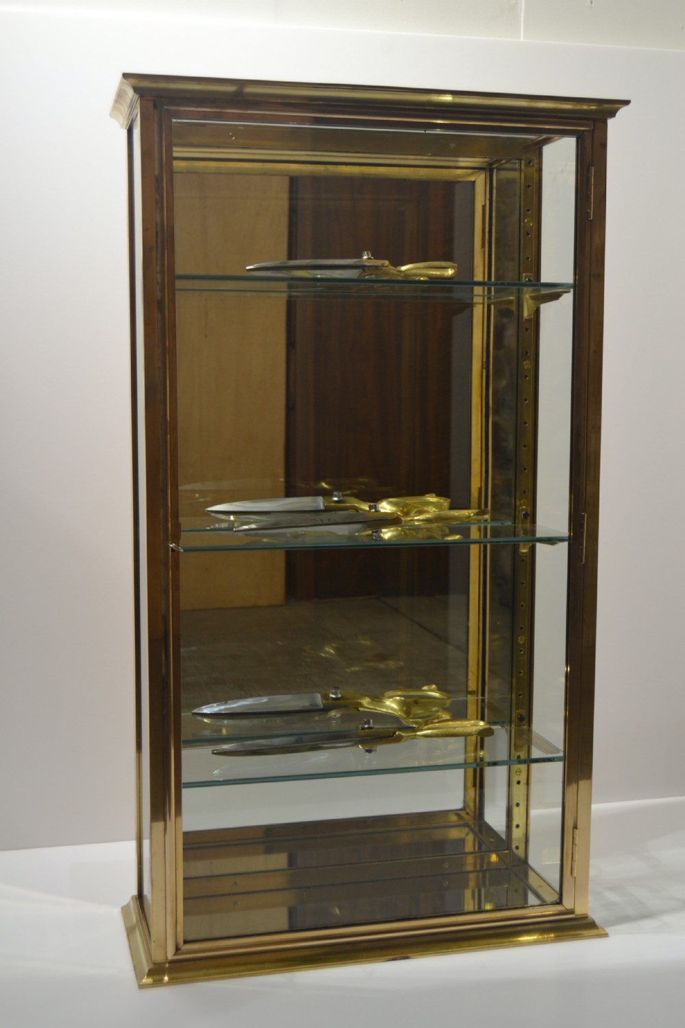 1920 Brass Wall Cabinet