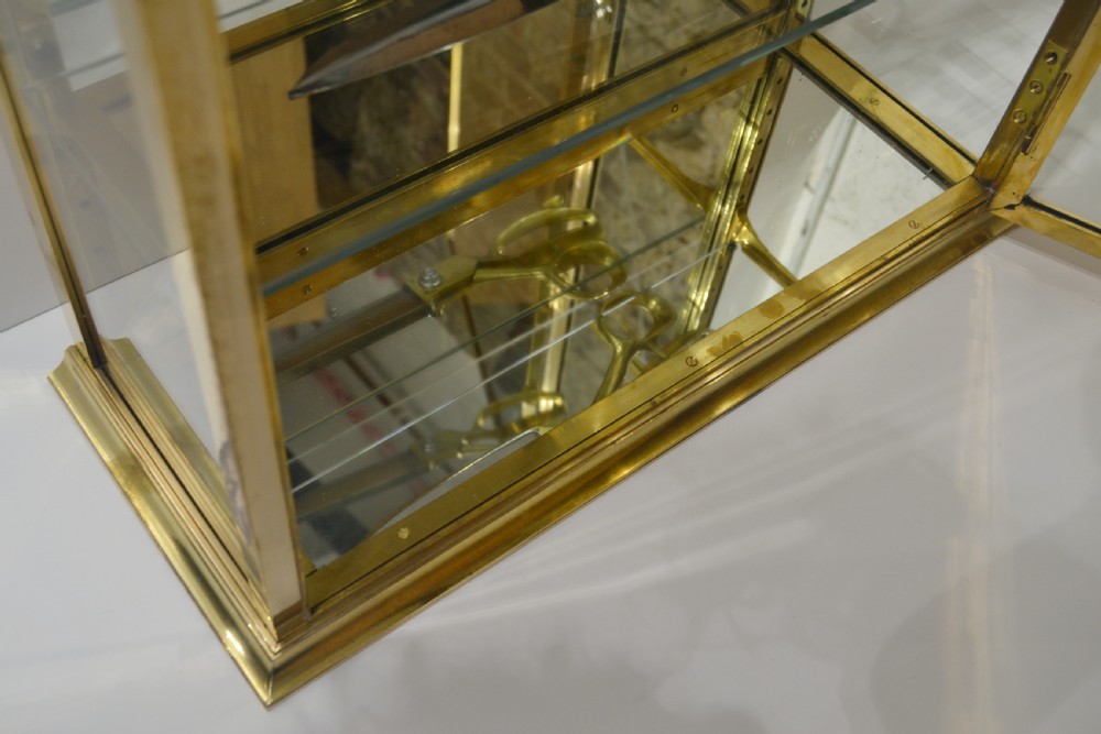 1920 Brass Wall Cabinet View IX
