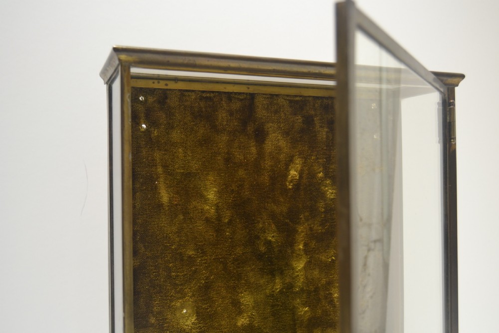Small Brass Wall Cabinet View V