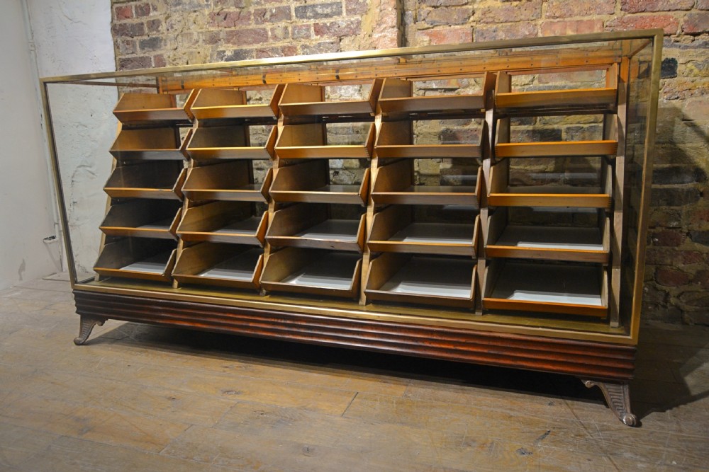 1920s Bronze Counter with Drawers View II