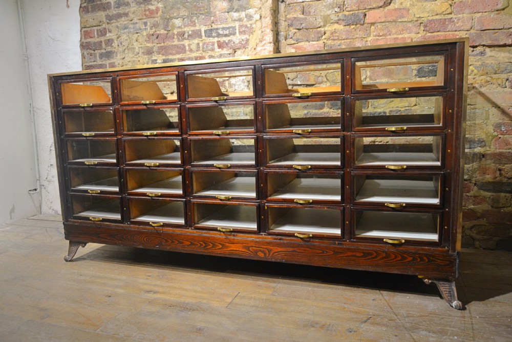 1920s Bronze Counter with Drawers View VI