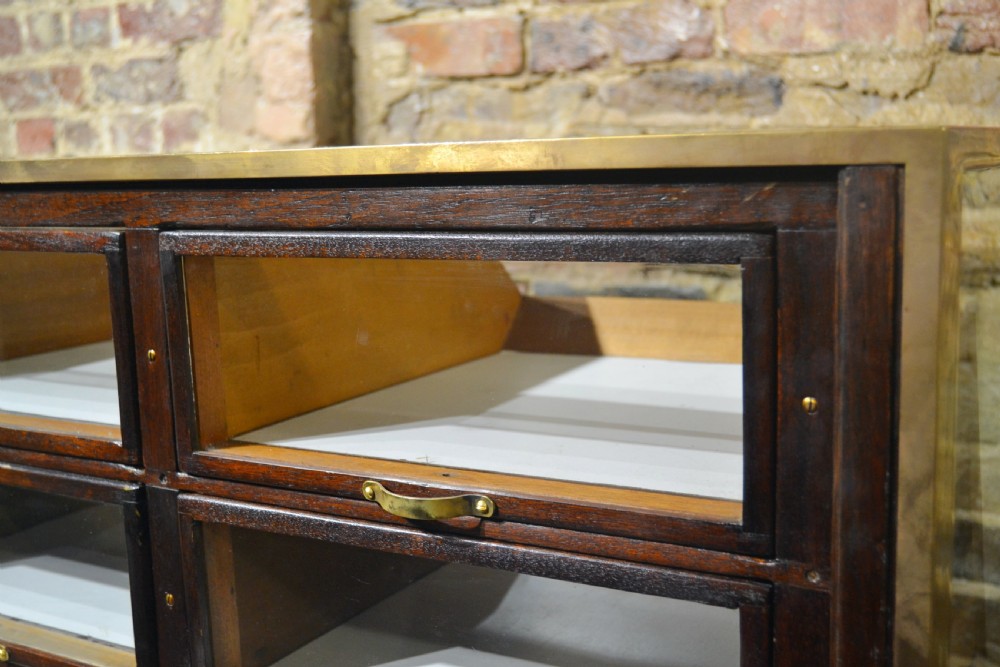 1920s Bronze Counter with Drawers View VIII
