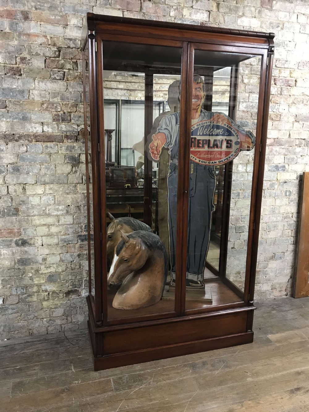 Antique Mahogany Shop Cabinet