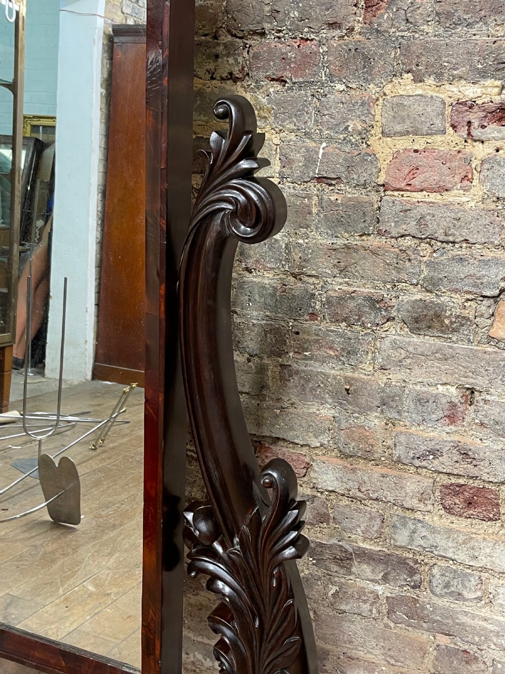 1900s Mahogany Mirror View V
