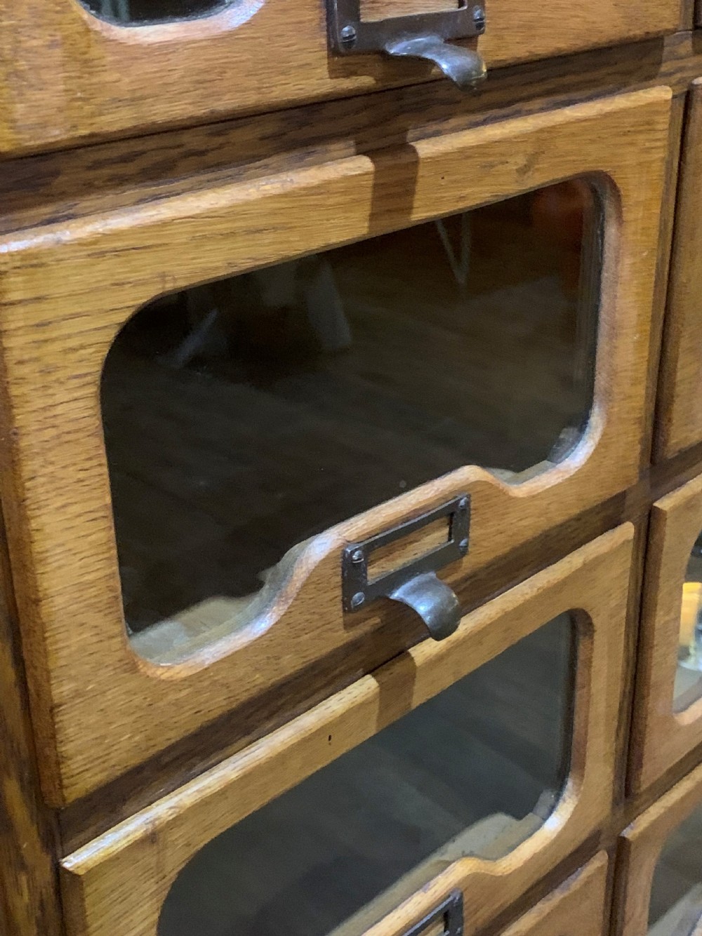 1920s Oak Drapers Cabinet View III