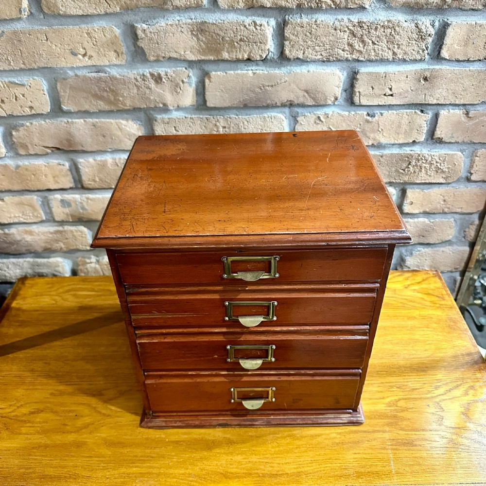 1920s MAHOGANY COLLECTOR DRAWERS View II