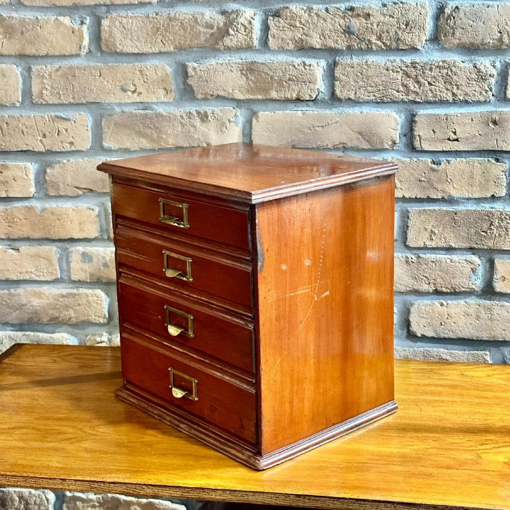 1920s MAHOGANY COLLECTOR DRAWERS View III