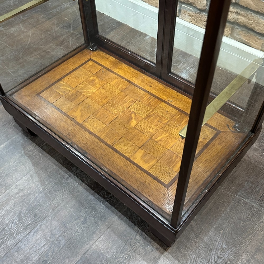 1920s MAHOGANY SHOP DISPLAY CABINET View II