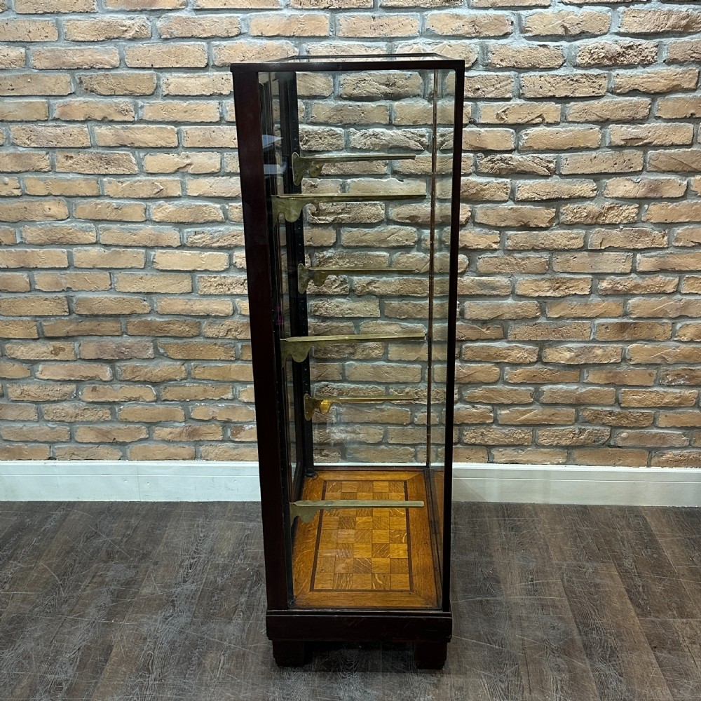1920s MAHOGANY SHOP DISPLAY CABINET View III