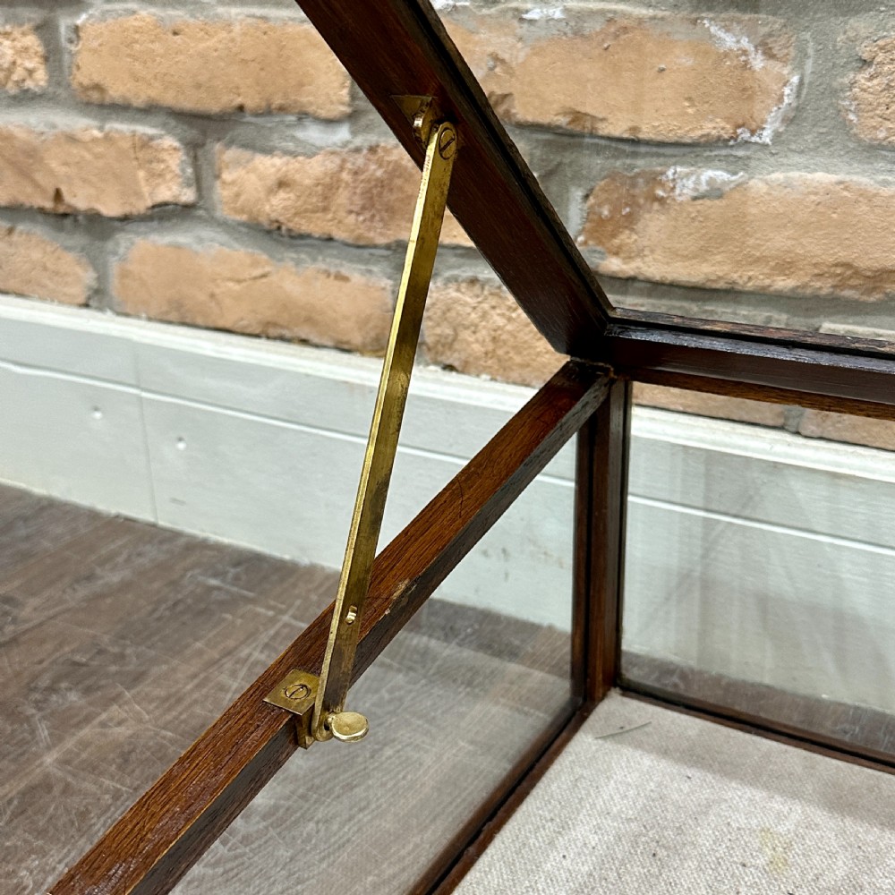 OAK FRAMED COUNTERTOP DISPLAY CABINET View III