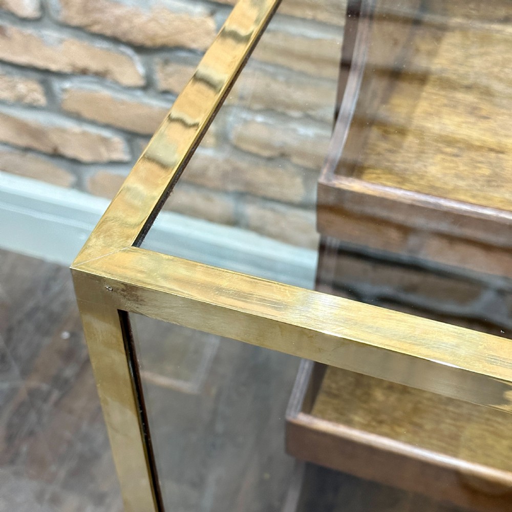 SMALL BRASS FRAMED HABERDASHERY COUNTER View II