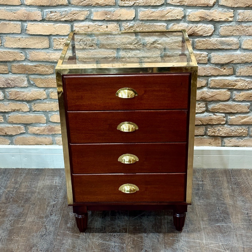 SMALL BRASS FRAMED HABERDASHERY COUNTER View V