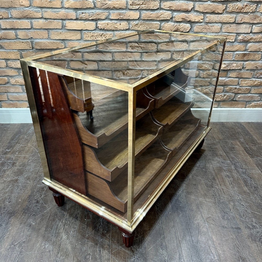 2 ACROSS BRASS FRAMED HABERDASHERY COUNTER (1) View II