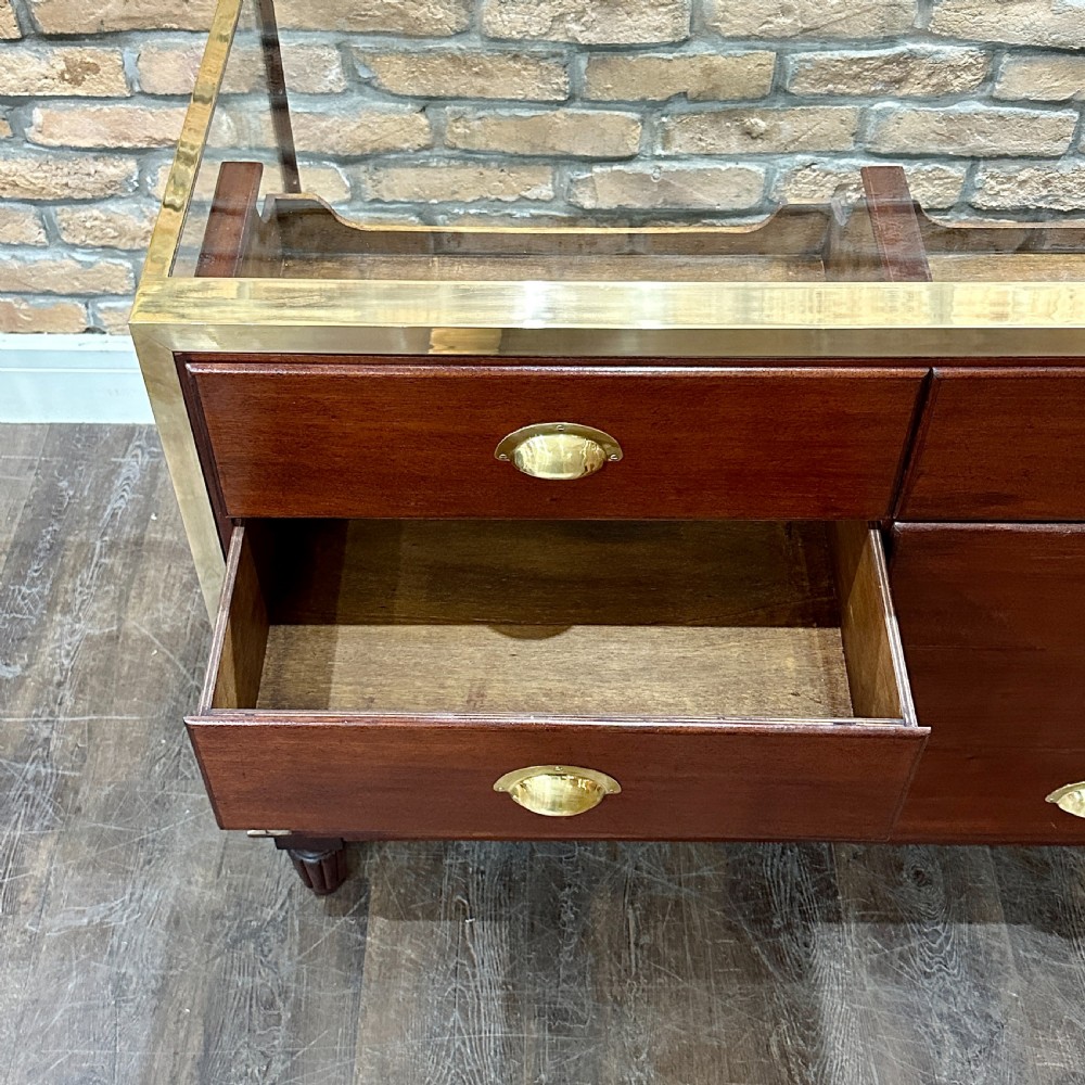 2 ACROSS BRASS FRAMED HABERDASHERY COUNTER (1) View IV