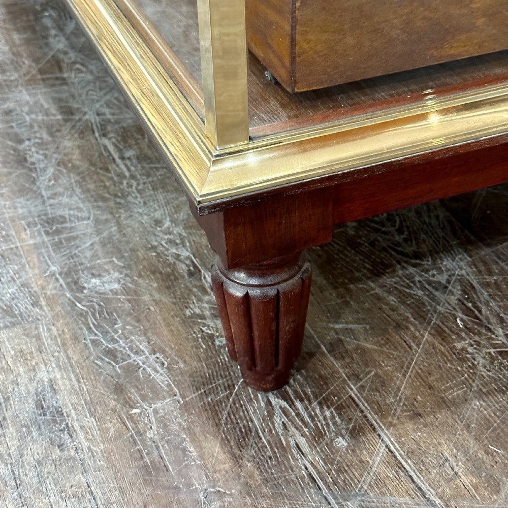 2 ACROSS BRASS FRAMED HABERDASHERY COUNTER (1) View VI
