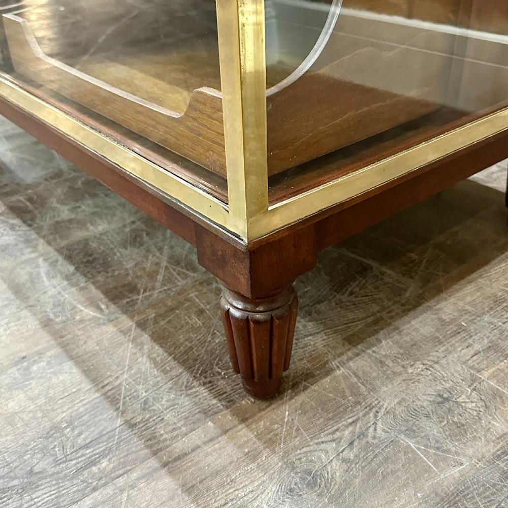 2 ACROSS BRASS FRAMED HABERDASHERY COUNTER (2) View V