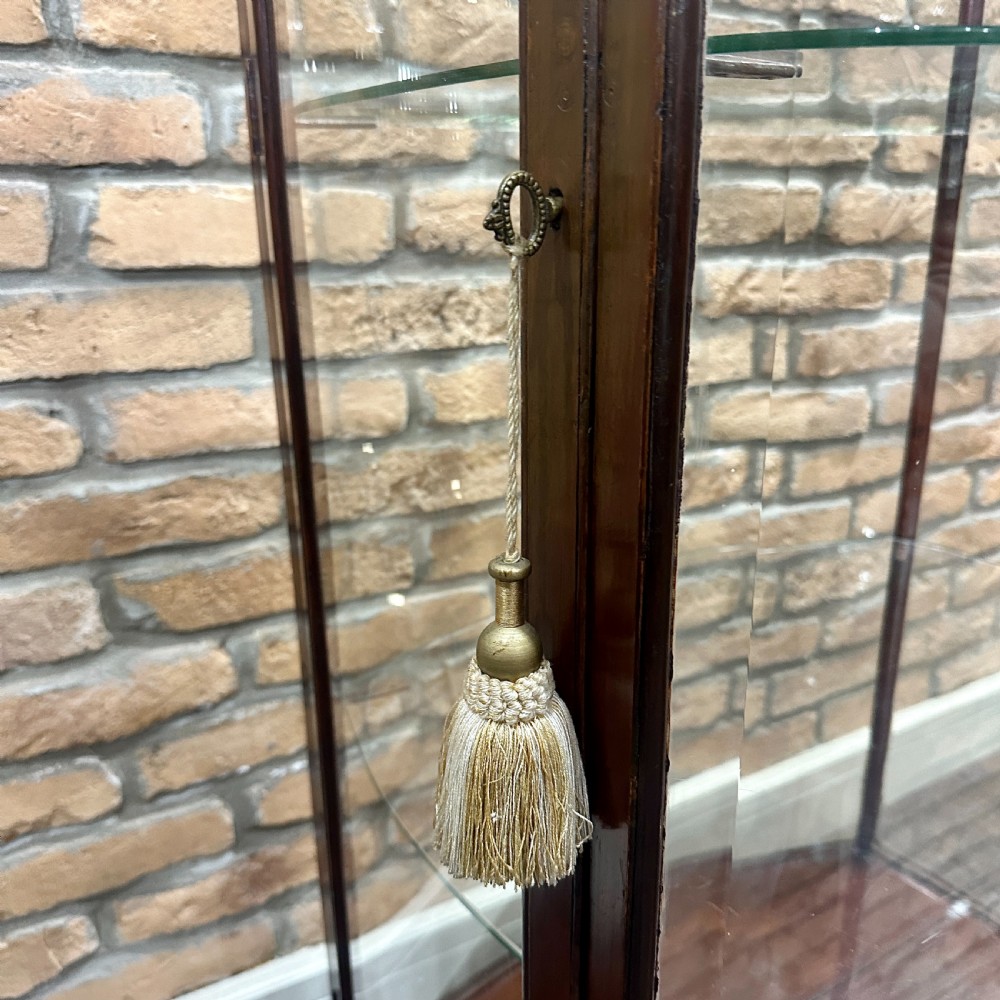Bowed Victorian Shop Display Cabinet View IV