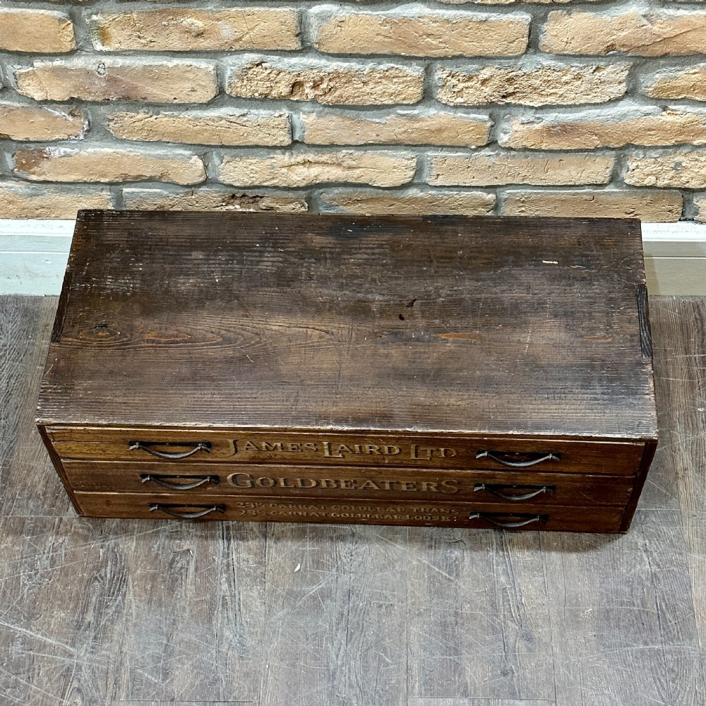 1920s 3 DRAWER CHEST View III