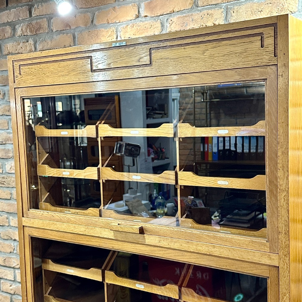 1930s DUDLEY & SONS FLIP HABERDASHERY CABINET View III