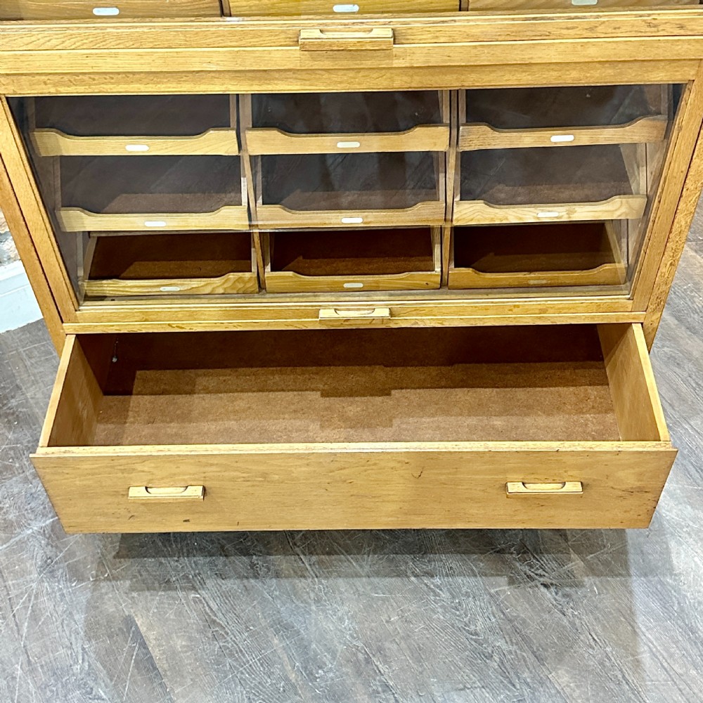 1930s DUDLEY & SONS FLIP HABERDASHERY CABINET View IV