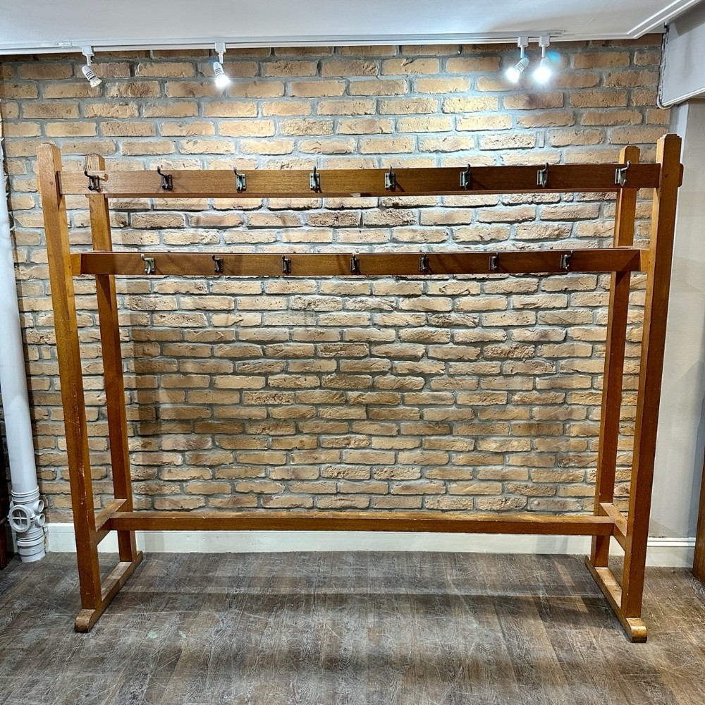 1930s SCHOOL GYM COAT RACK
