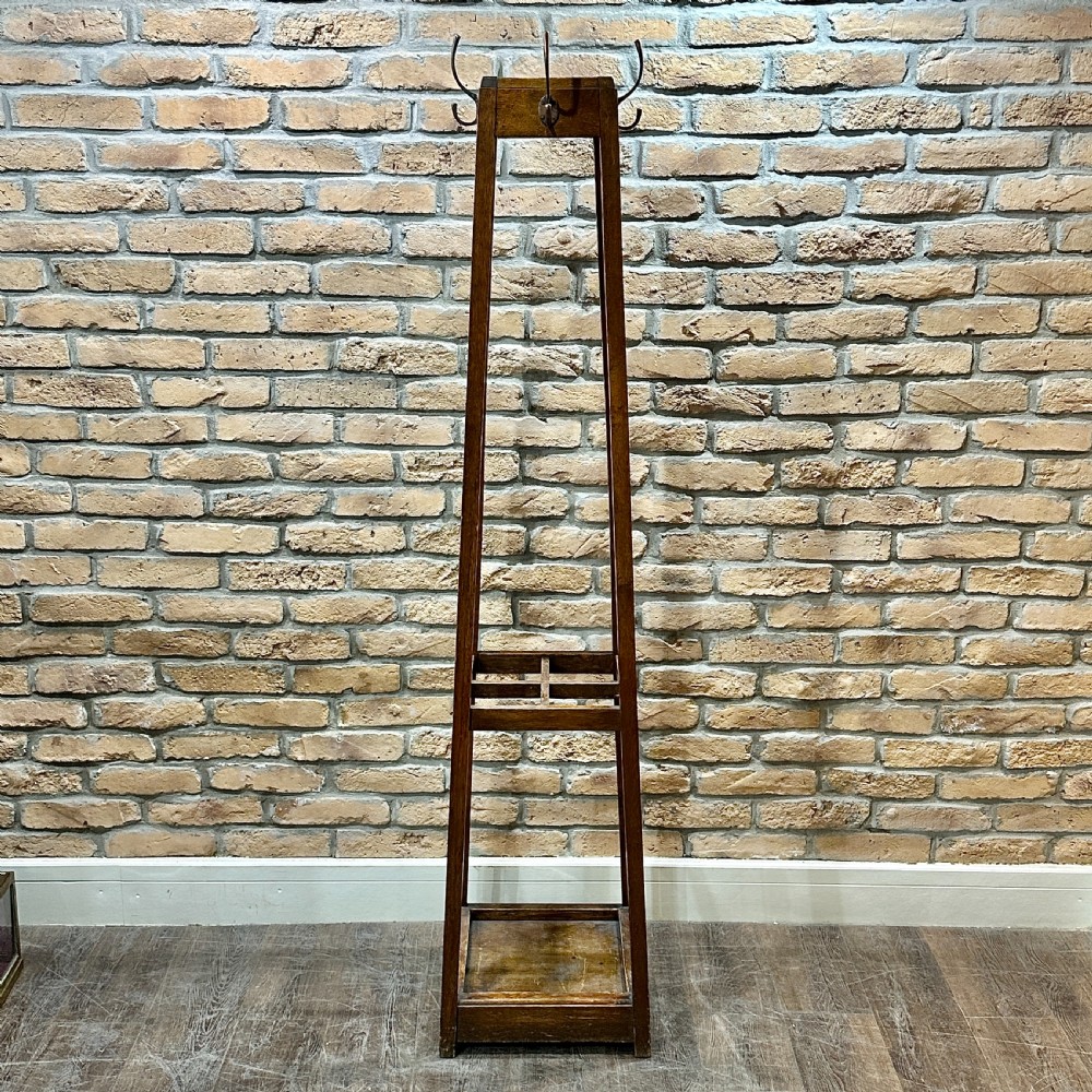 1930s OAK  COAT, UMBRELLA & HAT STAND