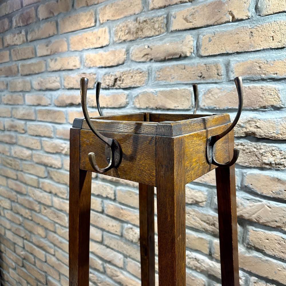 1930s OAK  COAT, UMBRELLA & HAT STAND View III