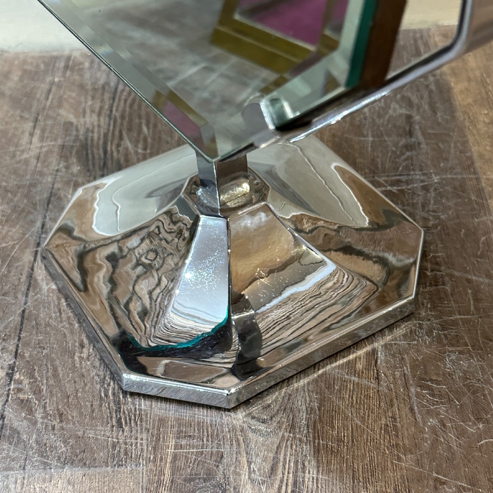 CHROME ART DECO VANITY MIRROR View III