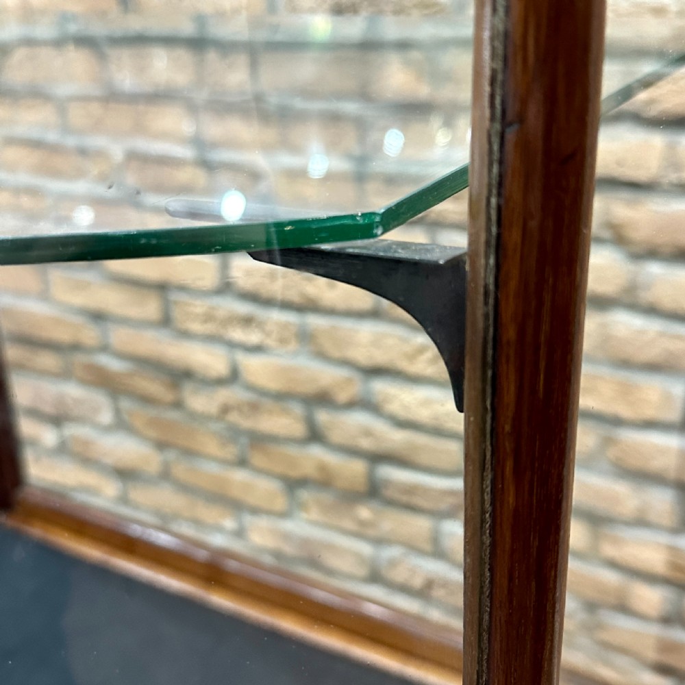 Victorian Bow Front Shop Display Cabinet View IV