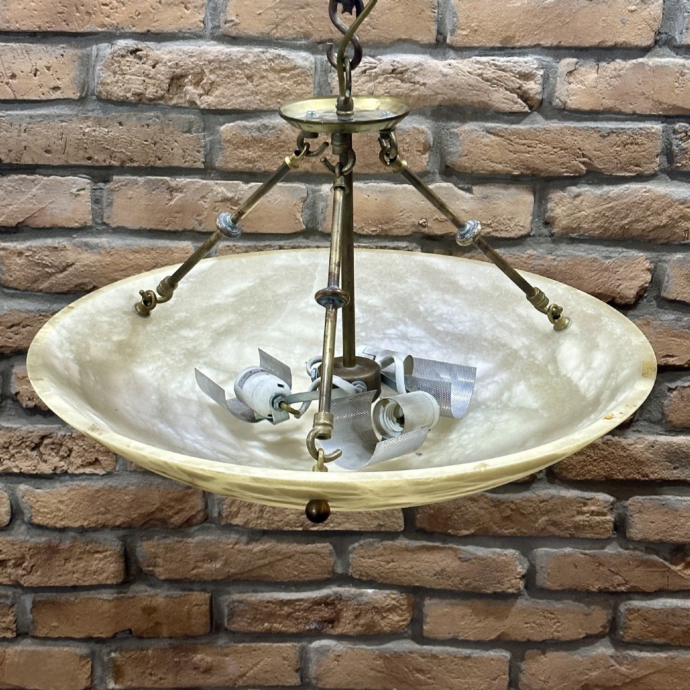 1920s Alabaster Chandelier