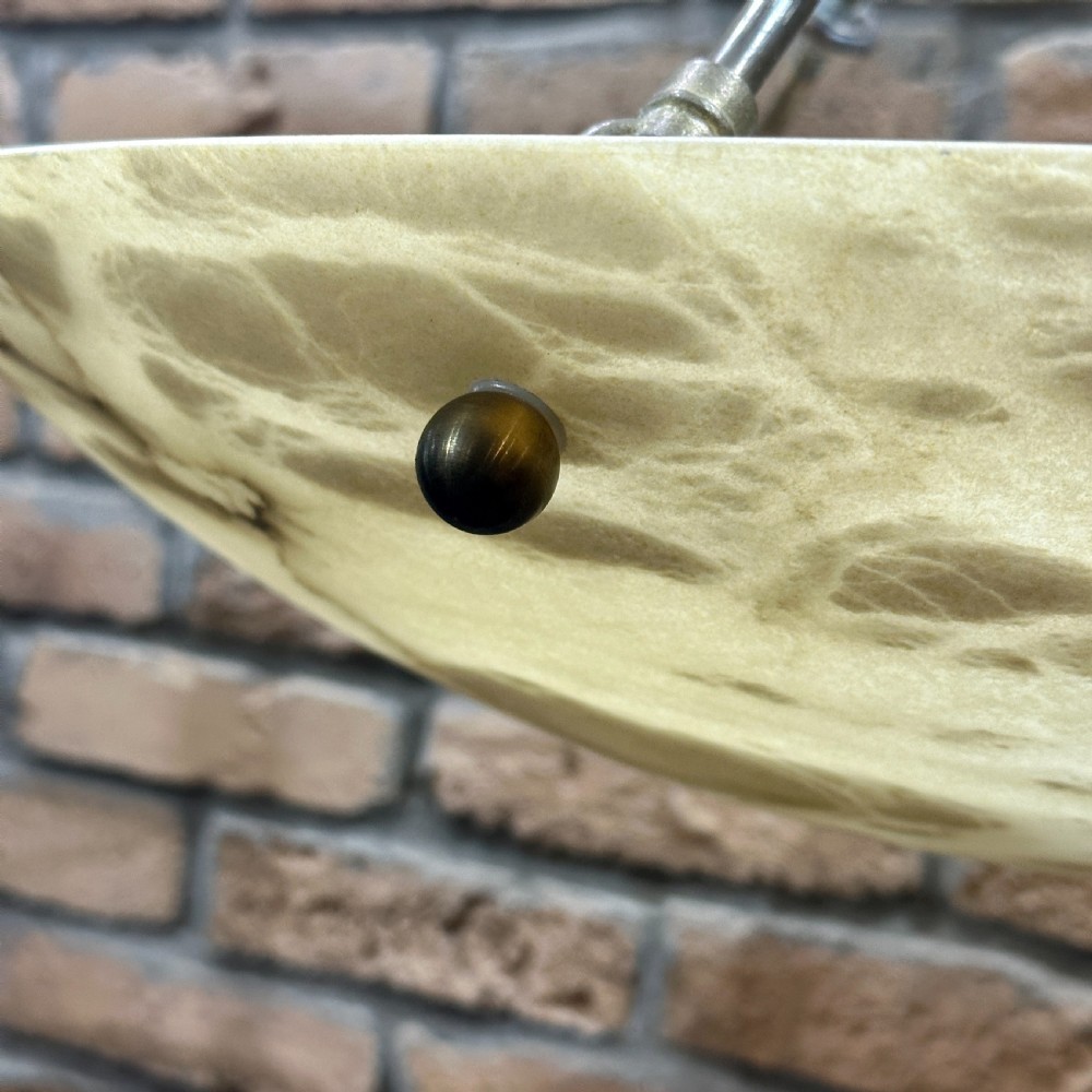 1920s Alabaster Chandelier View III