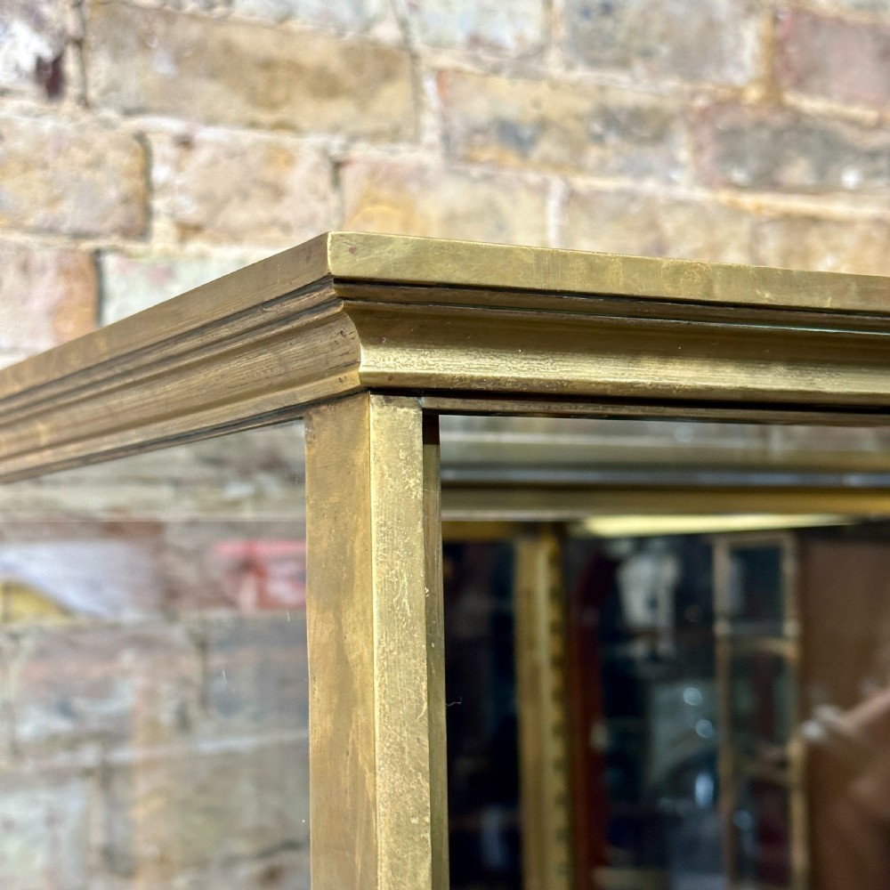 1910s French Bronze Shop Display Cabinet View V