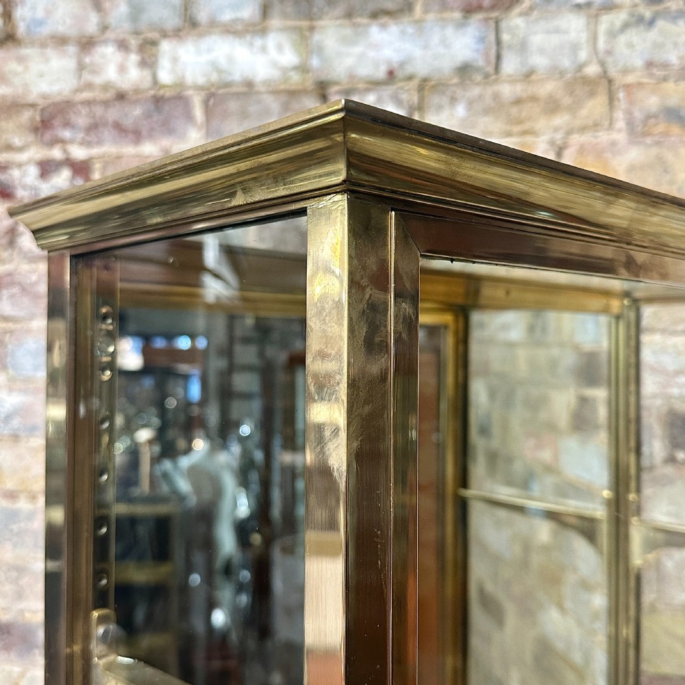 1920s Brass Shop Display Cabinet View III
