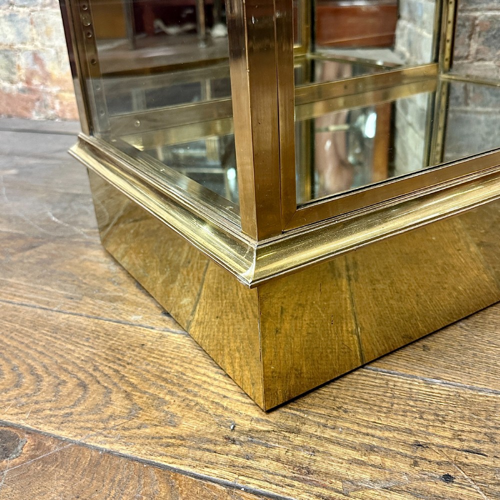 1920s Brass Shop Display Cabinet View IV