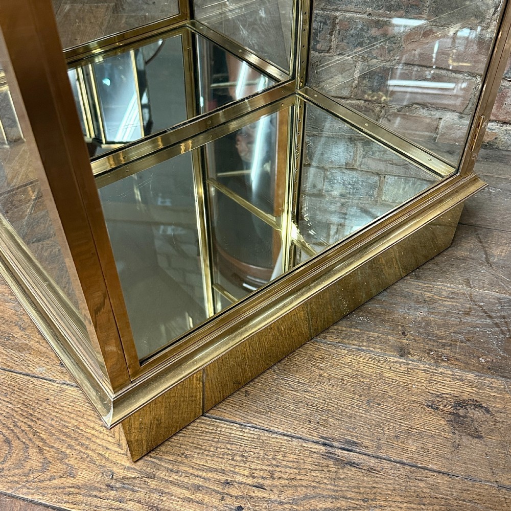 1920s Brass Shop Display Cabinet View VI