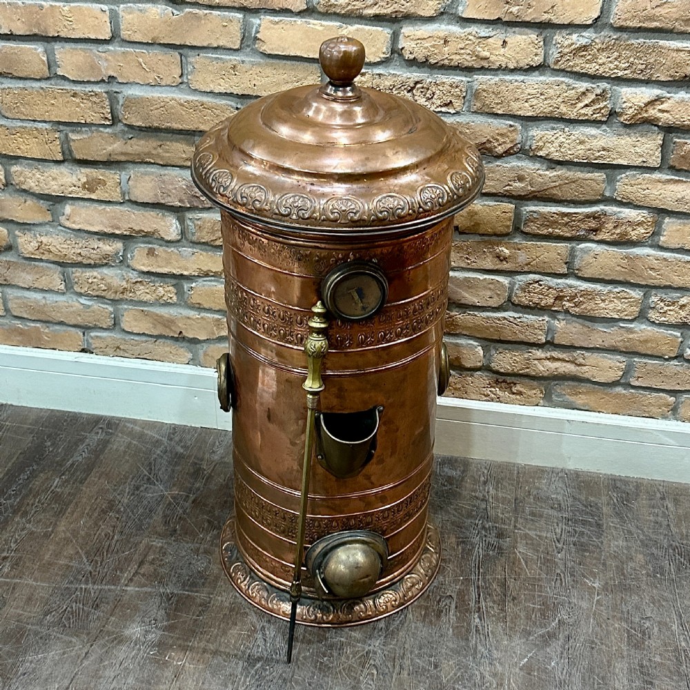 1920s ORNATE COPPER BOILER View II