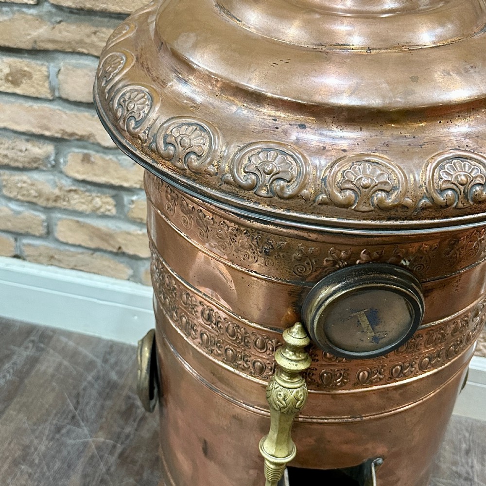 1920s ORNATE COPPER BOILER View III