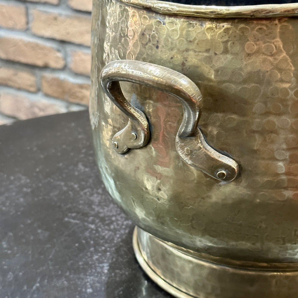 ANTIQUE BRASS COAL BUCKET View III