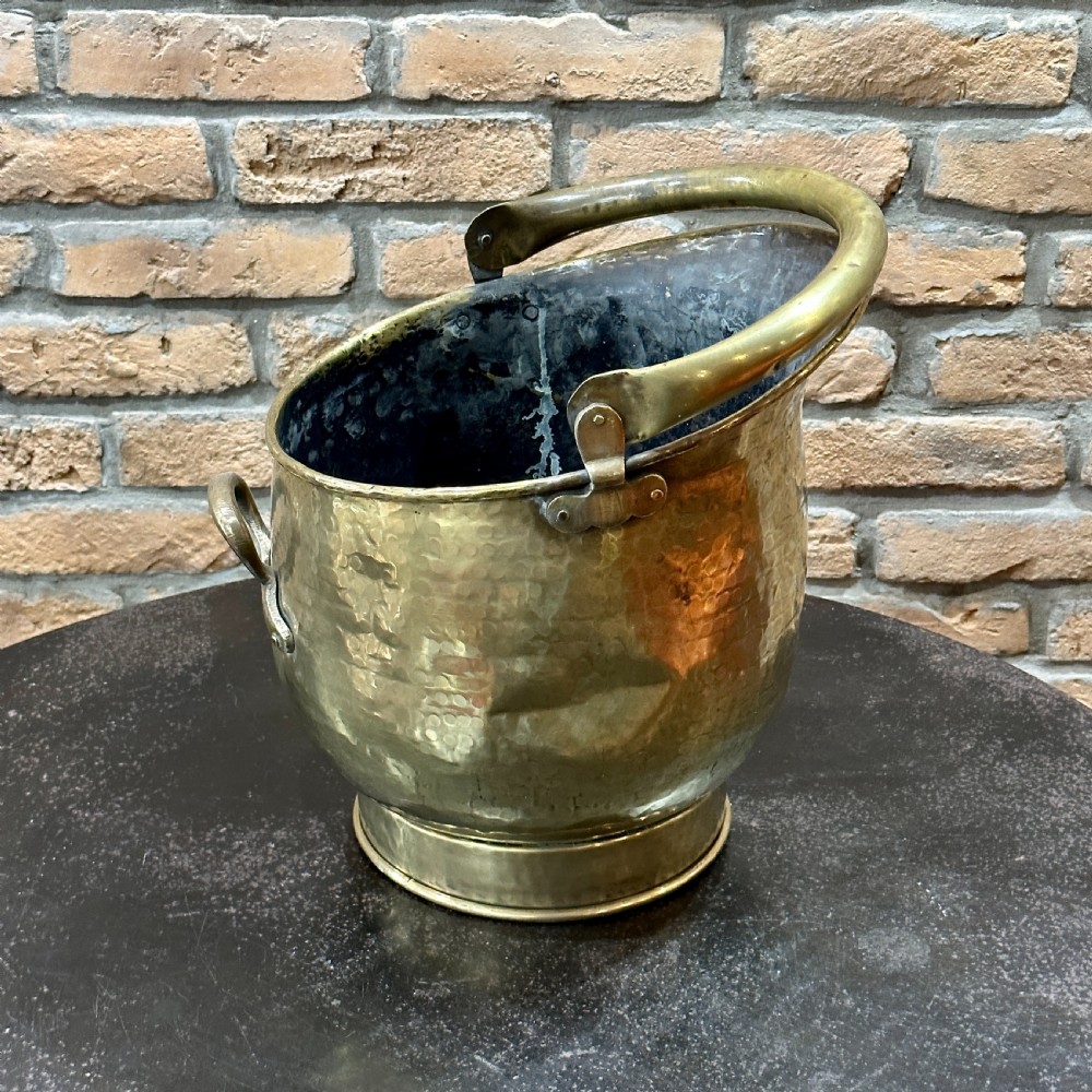 ANTIQUE BRASS COAL BUCKET View VI