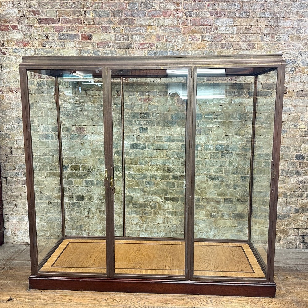 1920s BRONZE SHOP DISPLAY CABINET