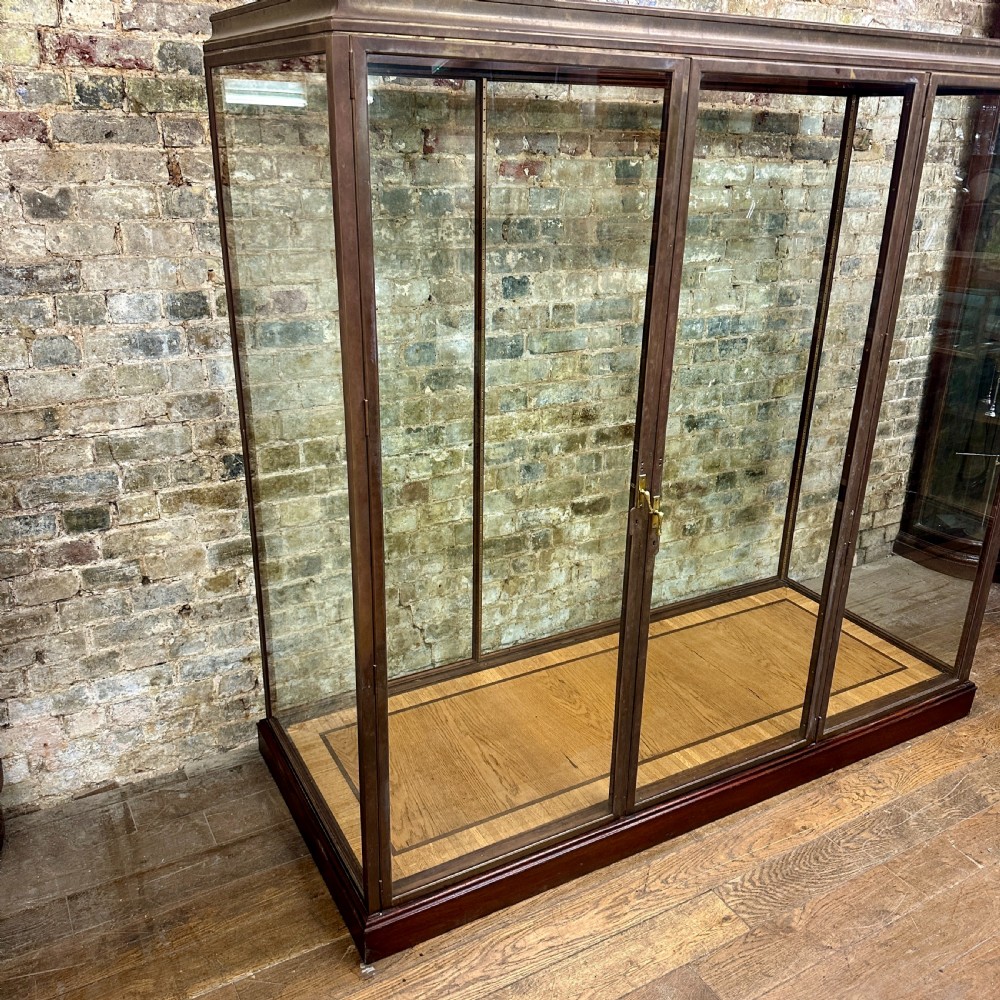 1920s BRONZE SHOP DISPLAY CABINET View III