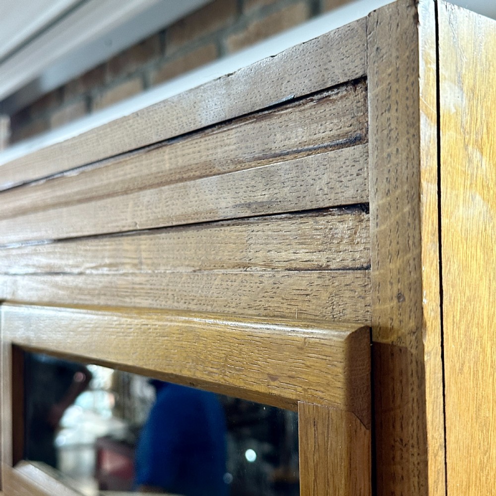 1920s 3 ACROSS OAK HABERDASHERY CABINET View III