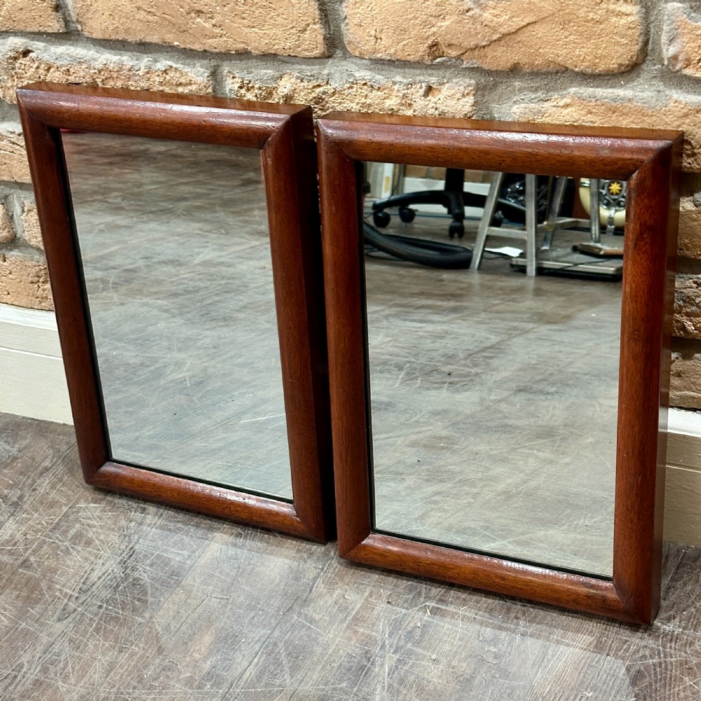 Small Antique Mahogany Tailors Mirror